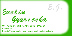 evelin gyuricska business card